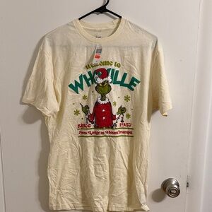 Dr. Seuss Cream Grinch Short Sleeve Tee